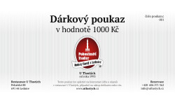 Dárkový poukaz 1000Kč