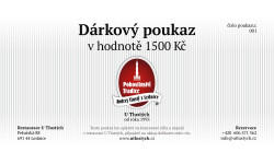 Dárkový poukaz 1500Kč