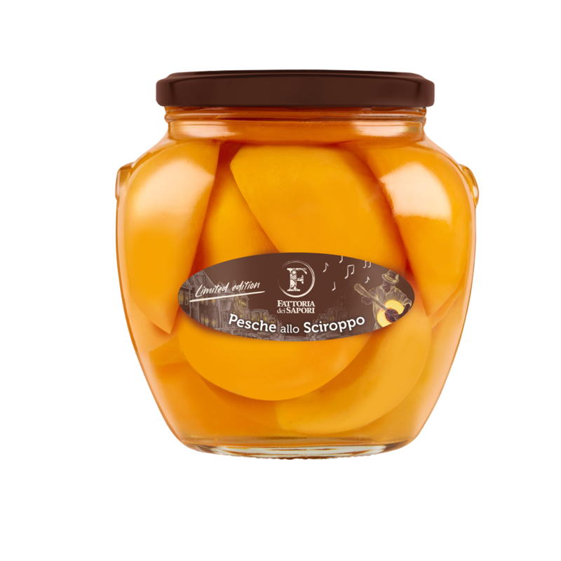 BROSKVE PŮLENÉ V SIRUPU 1650g