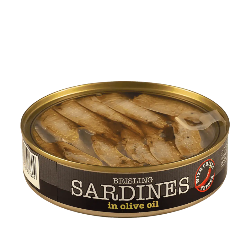 SARDINKY V OLIVOVÉM OLEJI S CHILLI PAPRIČKOU