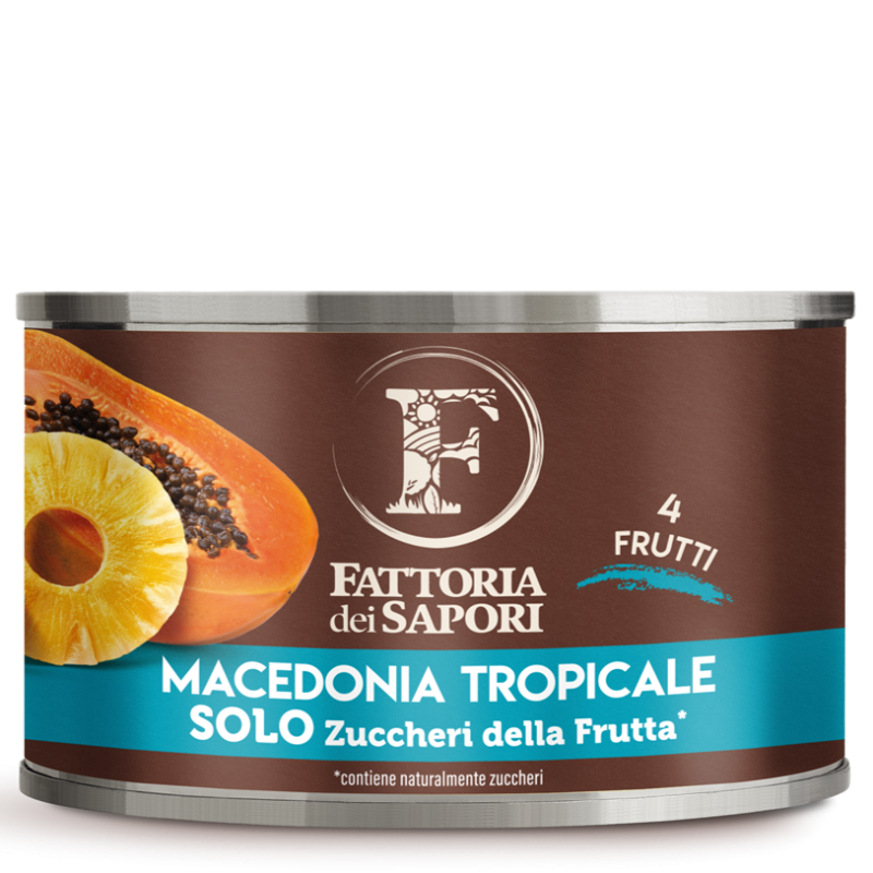 MIX TROPICKÉHO OVOCE V ANANASOVÉ ŠŤÁVĚ 410g