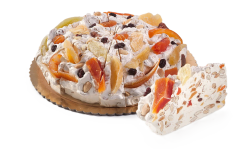 Nugátový dort s ovocem